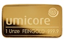 Umicore 1 Unze Goldbarren