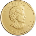 Maple Leaf 1oz Gold Back