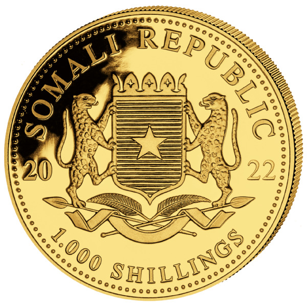 Somalia Elefant 1oz Gold 2022 Wert