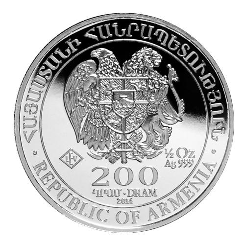 Arche Noah Armenien 1/2 Unze Silbermünze 2022 differenzbesteuert
