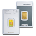 5 Gramm Goldbarren Heraeus Kinebarren®