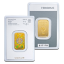 10 Gramm Goldbarren Heraeus Kinebarren®