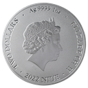 Niue Bitcoin 1 Unze Silbermünze 2022 differenzbesteuert