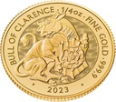 Tudor Beasts Bull 1/4 Unze Goldmünze 2023