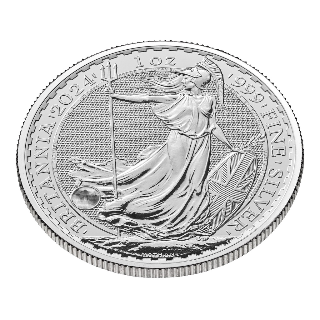 Britannia King Charles III 1 Unze Silbermünze 2024 differenzbesteuert