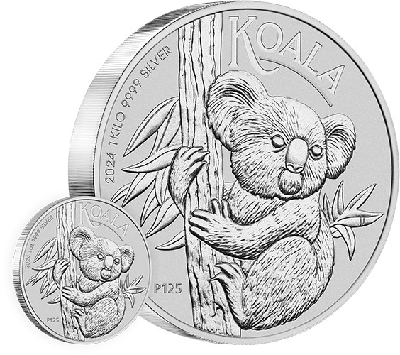 Koala 1 Kilo Silbermünze 2024 differenzbesteuert