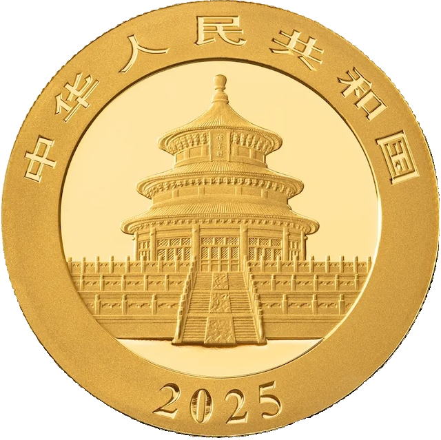 China Panda 1g Goldmünze 2025