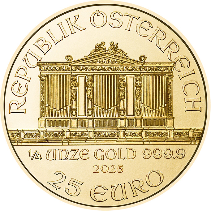 Wiener Philharmoniker 1/4 Unze Goldmünze 2025