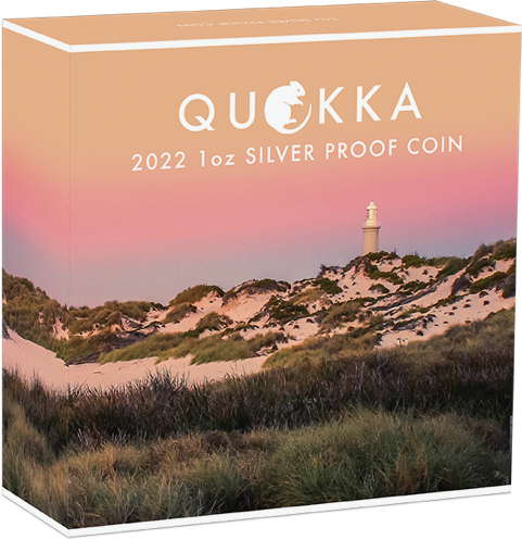 Australien Quokka 1 Unze Silbermünze 2022 coloriert PP