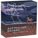 Australien Brumby 1 Unze Silbermünze 2024 coloriert