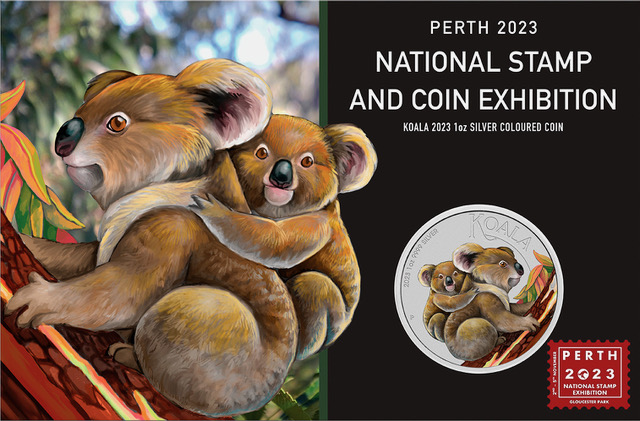 Australien Koala Unze Silbermünze 2024 coloriert  (Kopie)