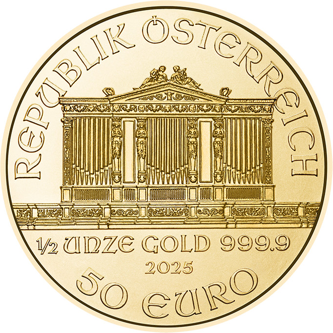 Wiener Philharmoniker 1/2 Unze Goldmünze 2025