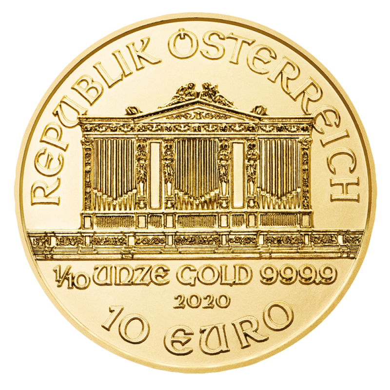 Wiener Philharmoniker 1/10oz Goldmünze