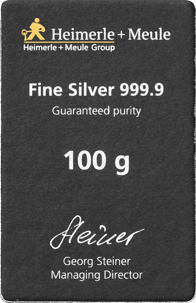 100 Gramm Silberbarren | Heimerle + Meule