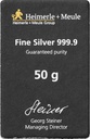 50 Gramm Silberbarren | Heimerle + Meule