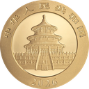 China Panda 8g Goldmünze 2026