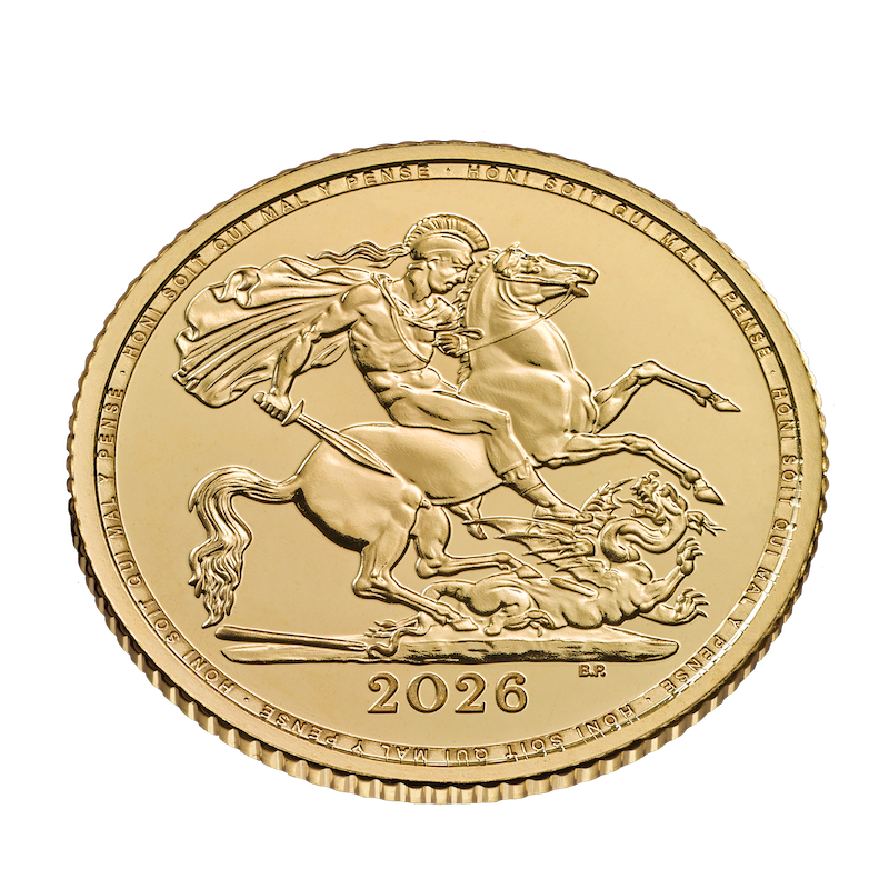 1/2 Pfund Sovereign Charles III Goldmünze 2026