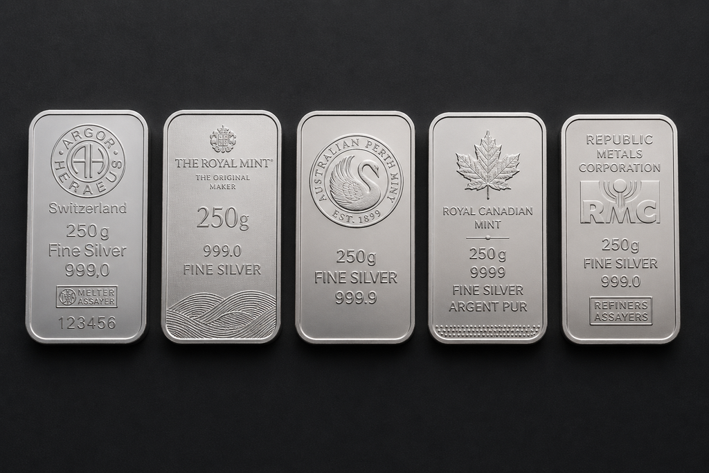 Diverse Hersteller Münzbarren 250 Gramm Silber | differenzbesteuert