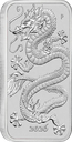 Drache rechteckig 1 Unze Silbermünze 2026