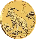 Lunar III Ziege 1 Unze Goldmünze 2027