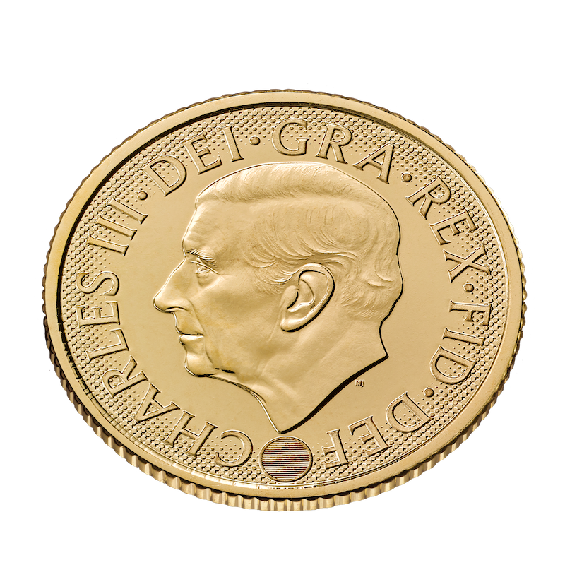 1/2 Pfund Sovereign Charles III Goldmünze 2027