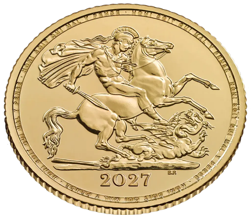 1 Pfund Sovereign Charles III Goldmünze 2027