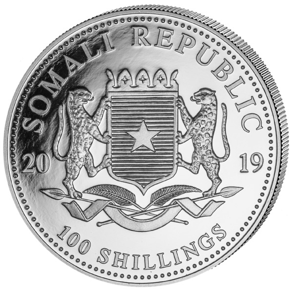 Somalia Elefant 1oz Silber 2019