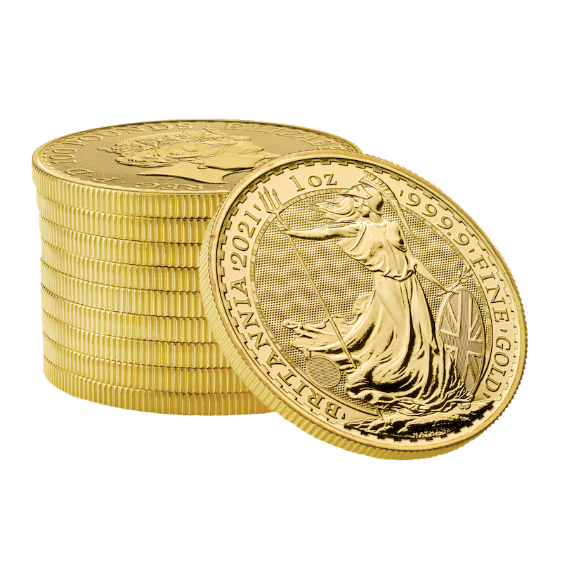 Britannia 1oz Gold 2021 Motif1