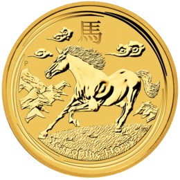 Lunar Pferd 1/10oz Goldmünze 2014