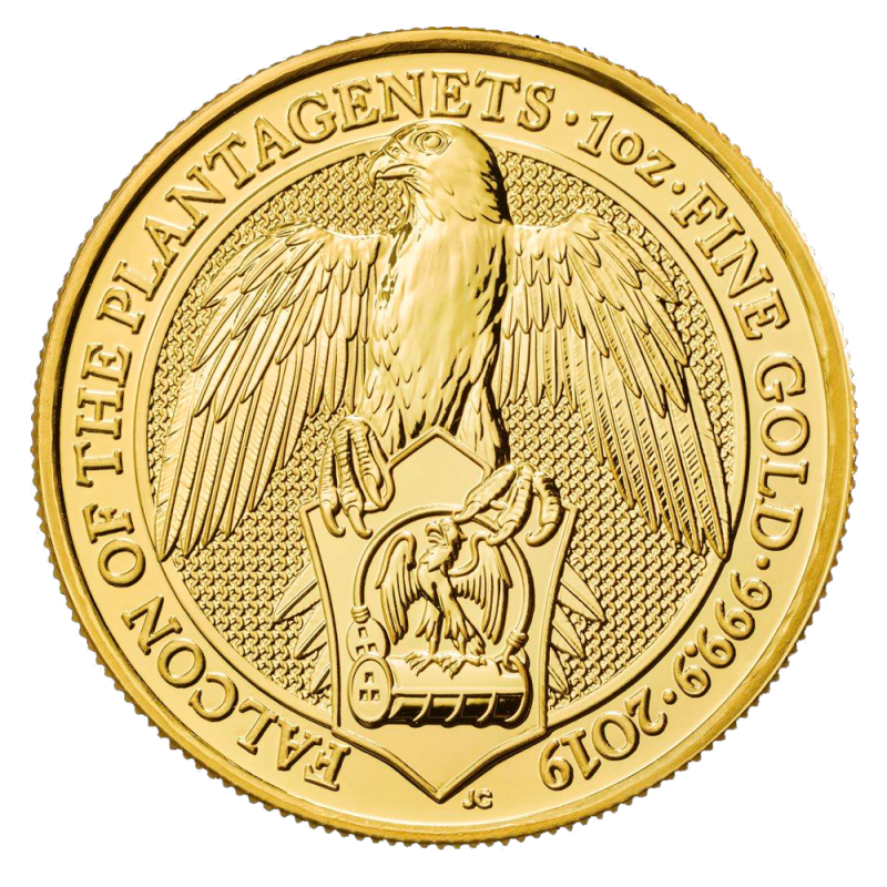 Queen's Beasts Falke 1oz Goldmünze 2019