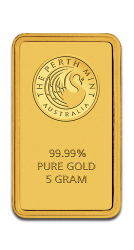 5 Gramm Goldbarren Perth Mint mit Zertifikat