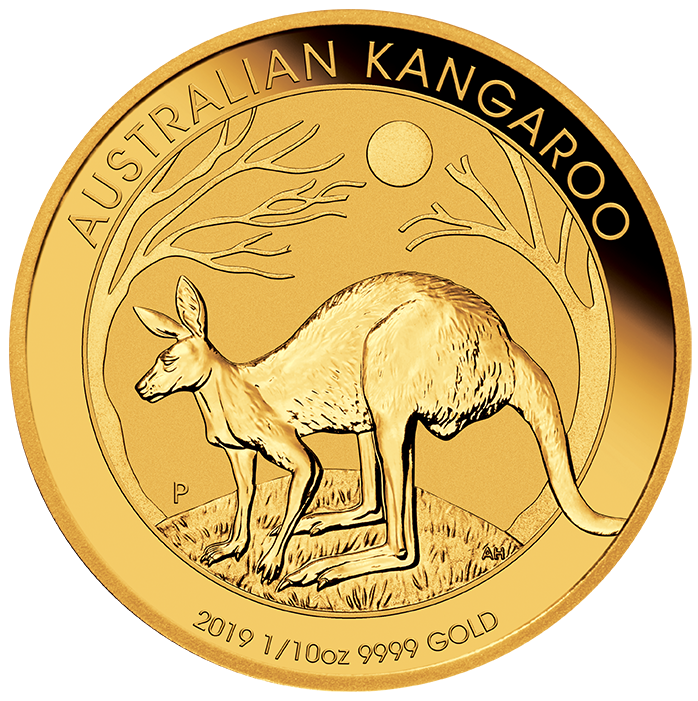 Känguru 1/10 Unze Goldmünze 2019