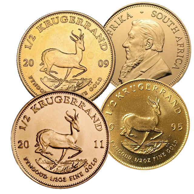 Krügerrand 1/2 Unze Goldmünze | verschiedene Jahre