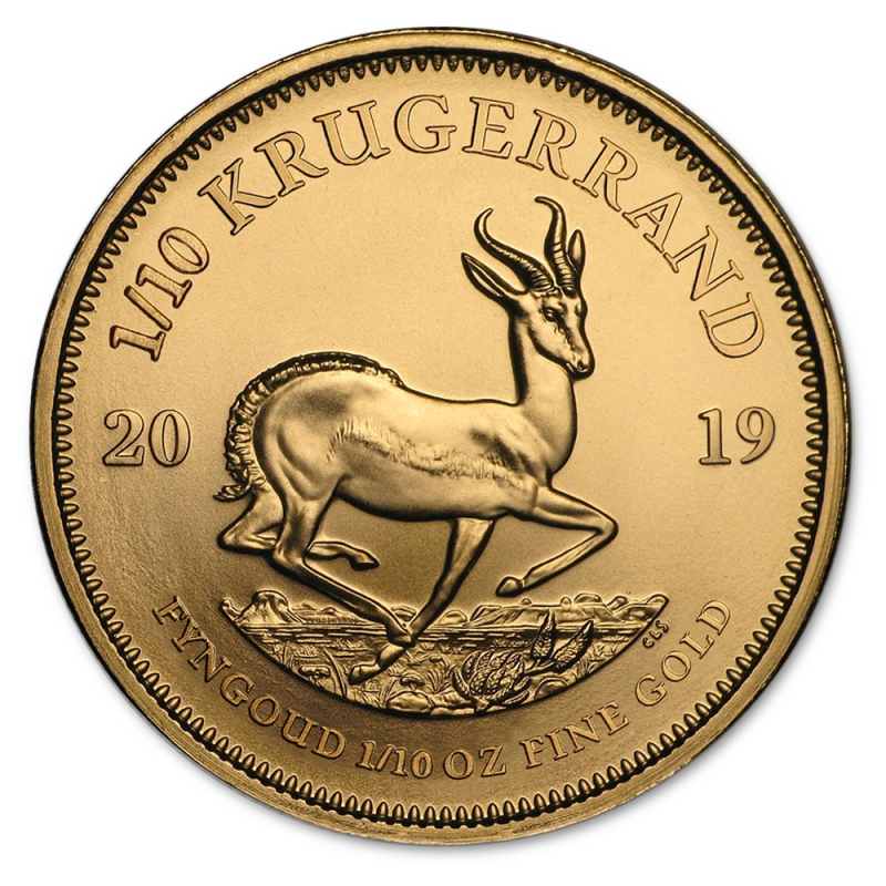 Krügerrand 1/10oz Goldmünze 2019