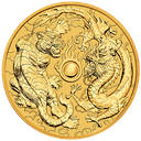 Australien &quot;Chinese Myths &amp; Legends&quot; Drache und Tiger 1 Unze Goldmünze 2019