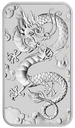 Drache rechteckig 1 Unze Silbermünze 2019