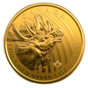 Call of the Wild "Goldener Elch" 1 Unze Goldmünze 2019 | .99999