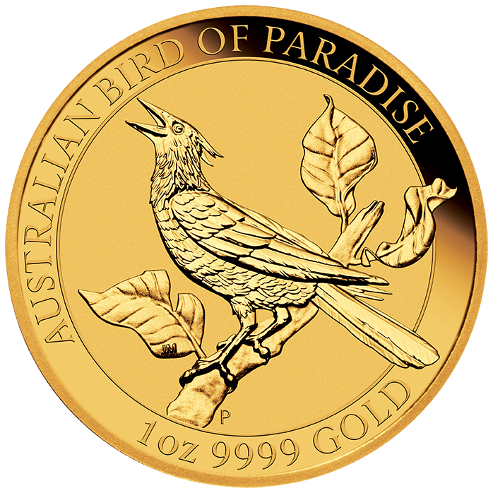 Birds of Paradise Manucodia Paradiesvogel 1oz Goldmünze 2019
