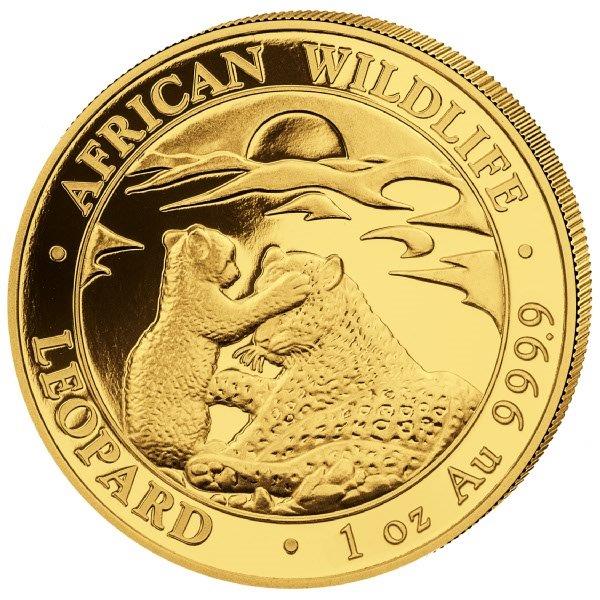 Somalia Leopard 1oz Goldmünze 2019