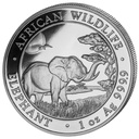 Somalia Elefant 1 Unze Silbermünze 2019 | differenzbesteuert