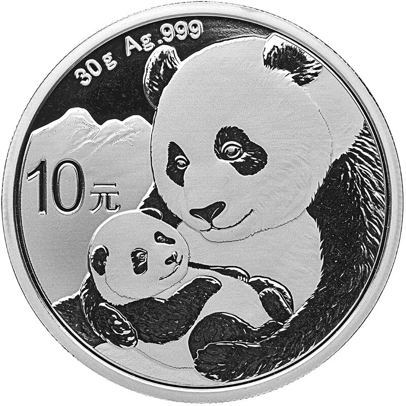 China Panda 30g Silbermünze 2019 differenzbesteuert
