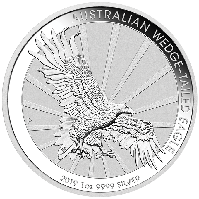 Wedge-Tailed Eagle 1 Unze Silbermünze 2019 (differenzbesteuert)
