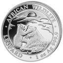 African Wildlife Leopard 1 Unze Silbermünze 2019 | differenzbesteuert