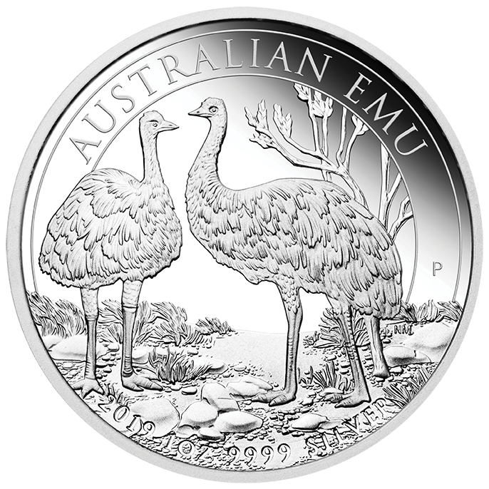 Australien Emu 1 Unze Silbermünze 2019 | differenzbesteuert
