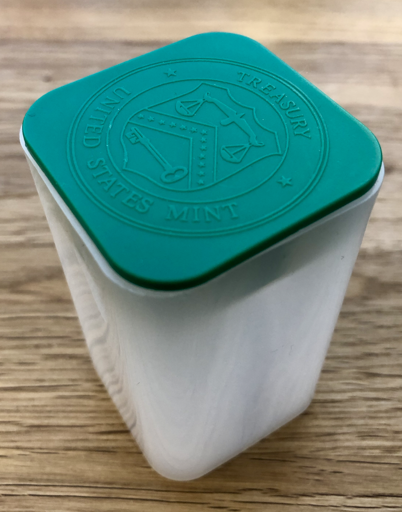 Original Münztube für "American Eagle" 1 Unze Silber - (leer)