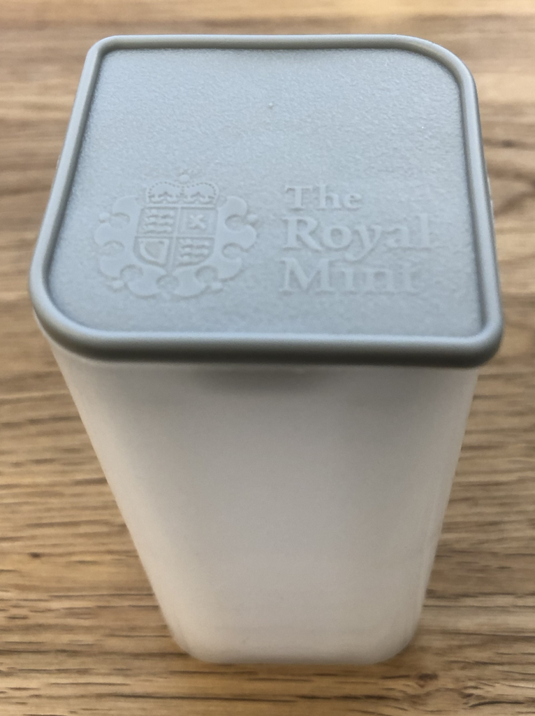 Original Münztube für "Britannia" 1 Unze Silber - (leer)