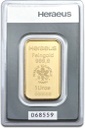 31,1 Gramm (1oz) Goldbarren | Heraeus mit Zertifikat