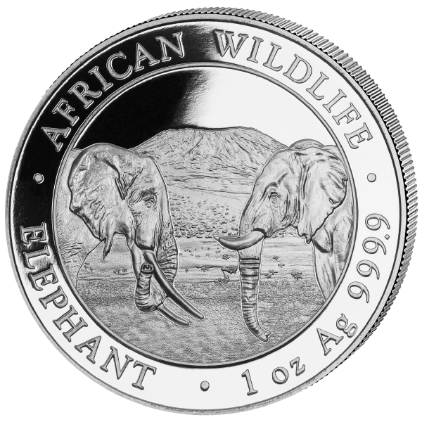 Somalia Elefant 1 Unze Silbermünze 2020 | differenzbesteuert