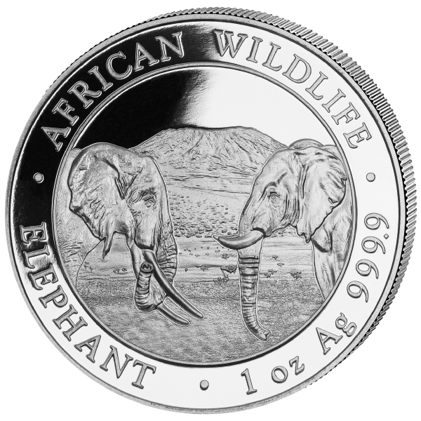 Somalia Elefant 1 Unze Silbermünze 2020 differenzbesteuert