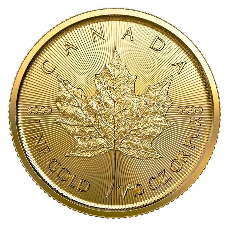 Maple Leaf 1/10 Unze Goldmünze 2020